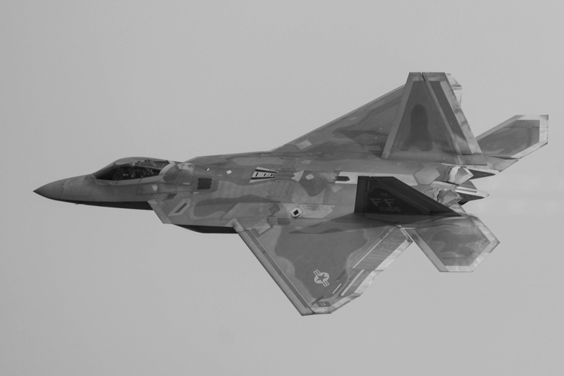 On average, just under half of the F-22 Raptor fleet is ready to fly.